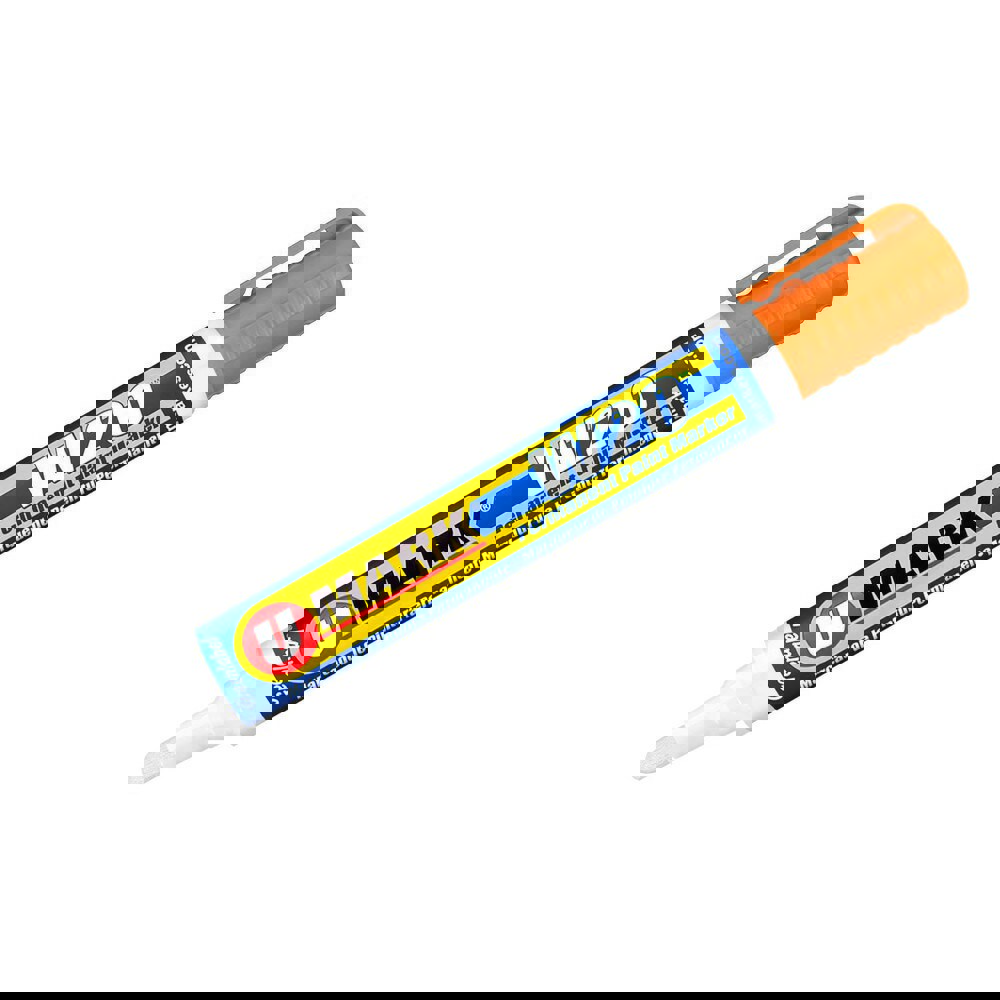 Markers & Paintsticks; Marker Type: Liquid Paint Marker; Tip Shape: Bullet; Chisel; Color: Orange; Ink Type: Xylene-free; Water Base; Fade Resistant; Water Resistant; Tip Type: Reversible; Bullet; Chisel; For Use On: Wood; Glass; Cardboard; Plastic; Metal